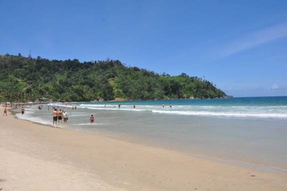 Praia de Maracas Bay, na ilha de  Trinidad